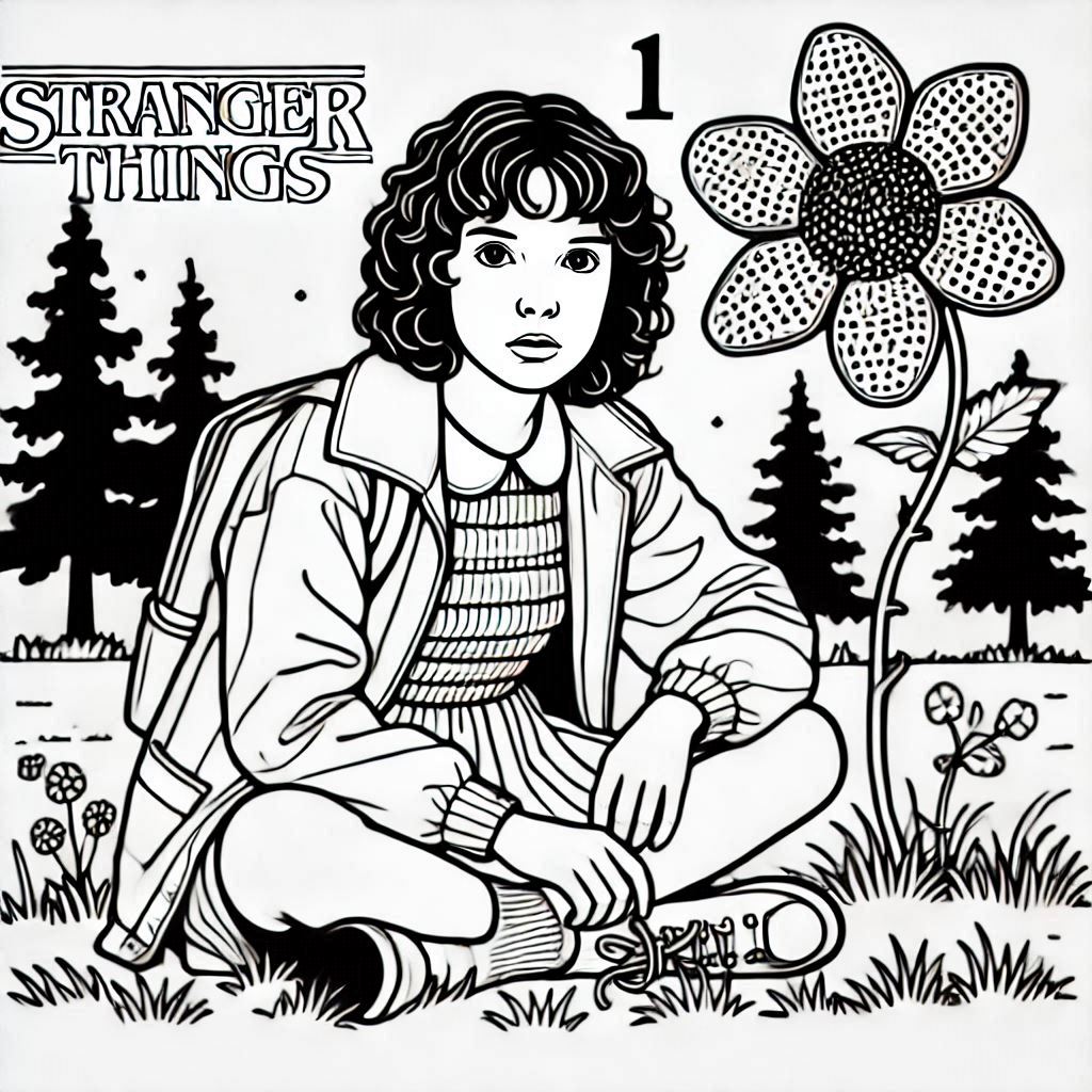 Desenhos stranger things para colorir