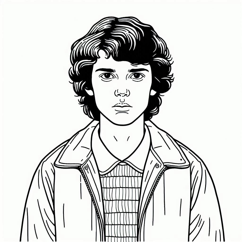 Desenhos stranger things para colorir