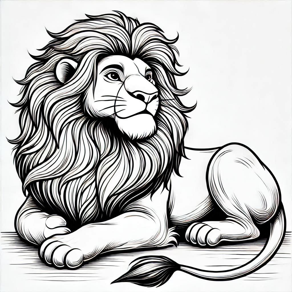 Desenho para colorir Mufasa