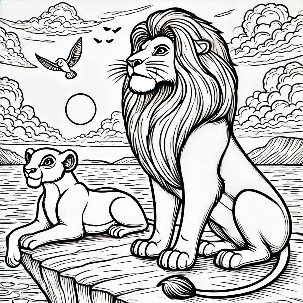 Desenho para colorir Mufasa