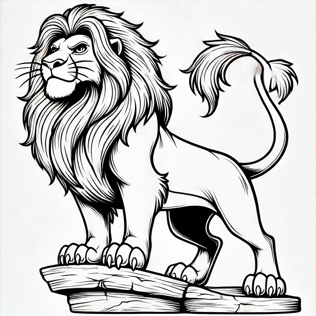 Desenho para colorir Mufasa