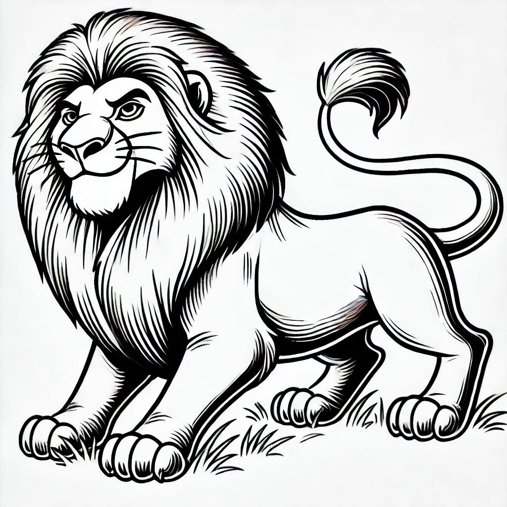 Desenho para colorir Mufasa