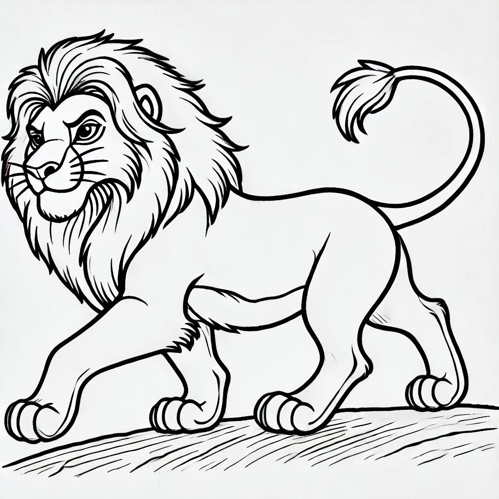 Desenho para colorir Mufasa