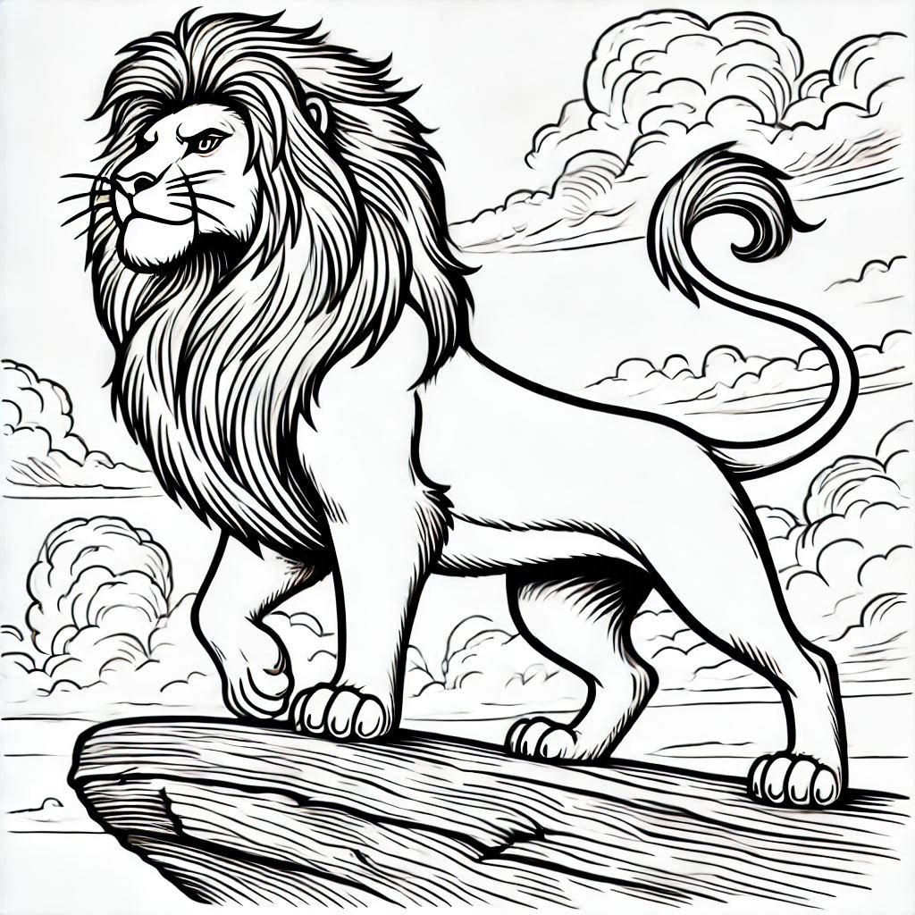 Desenho para colorir Mufasa