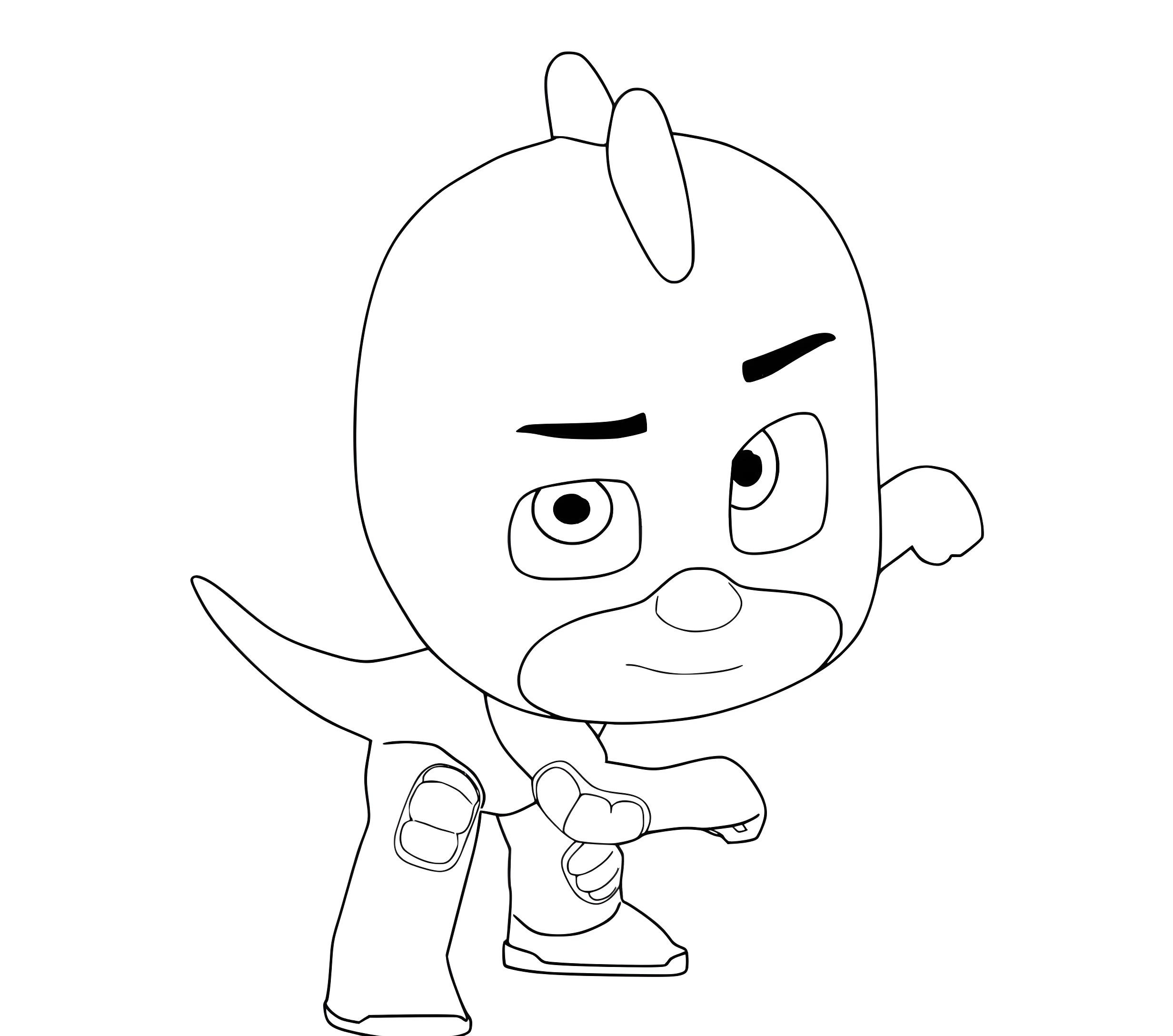 Desenho para colorir Pj Masks