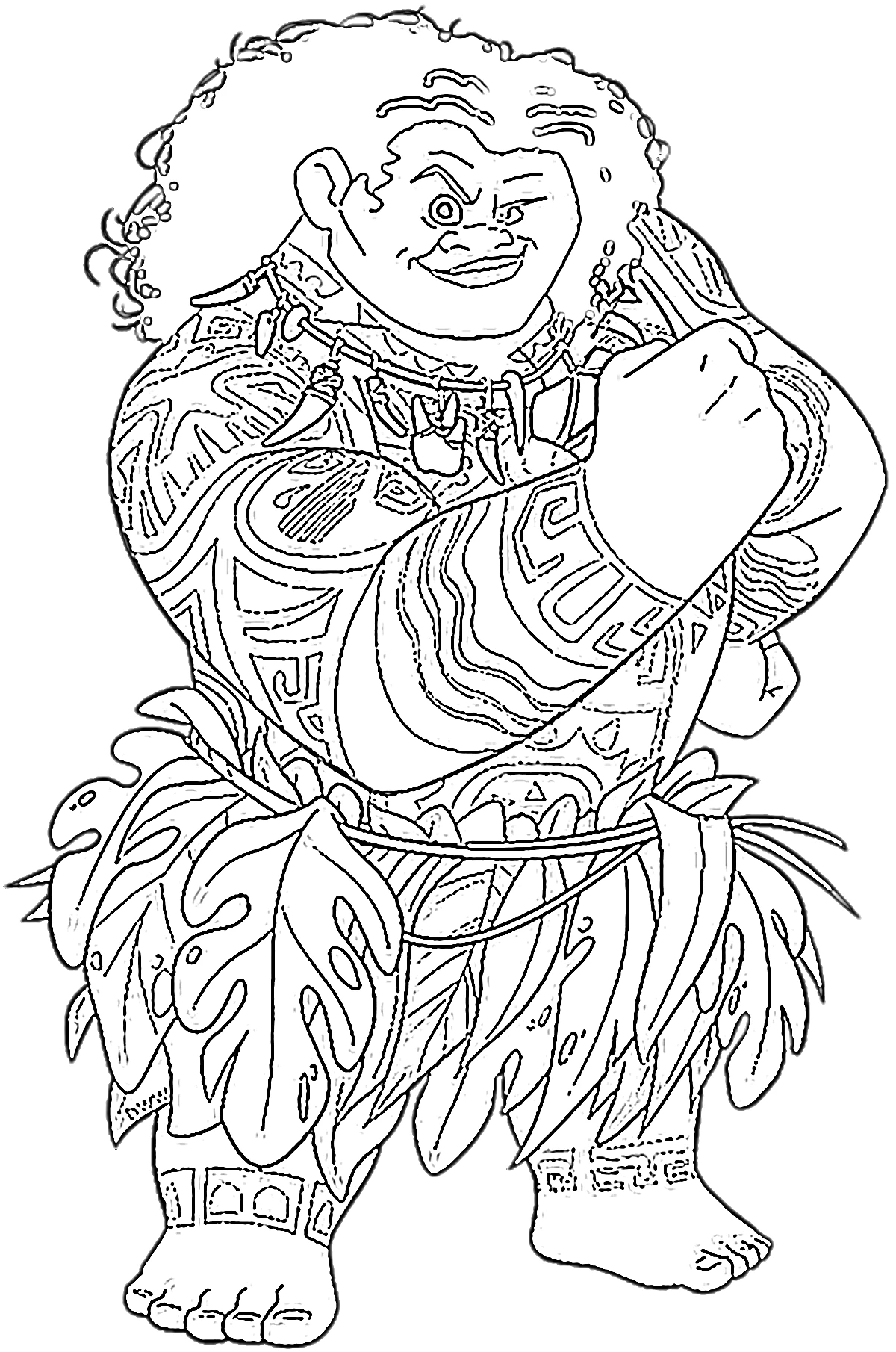 Desenho para colorir Moana 2