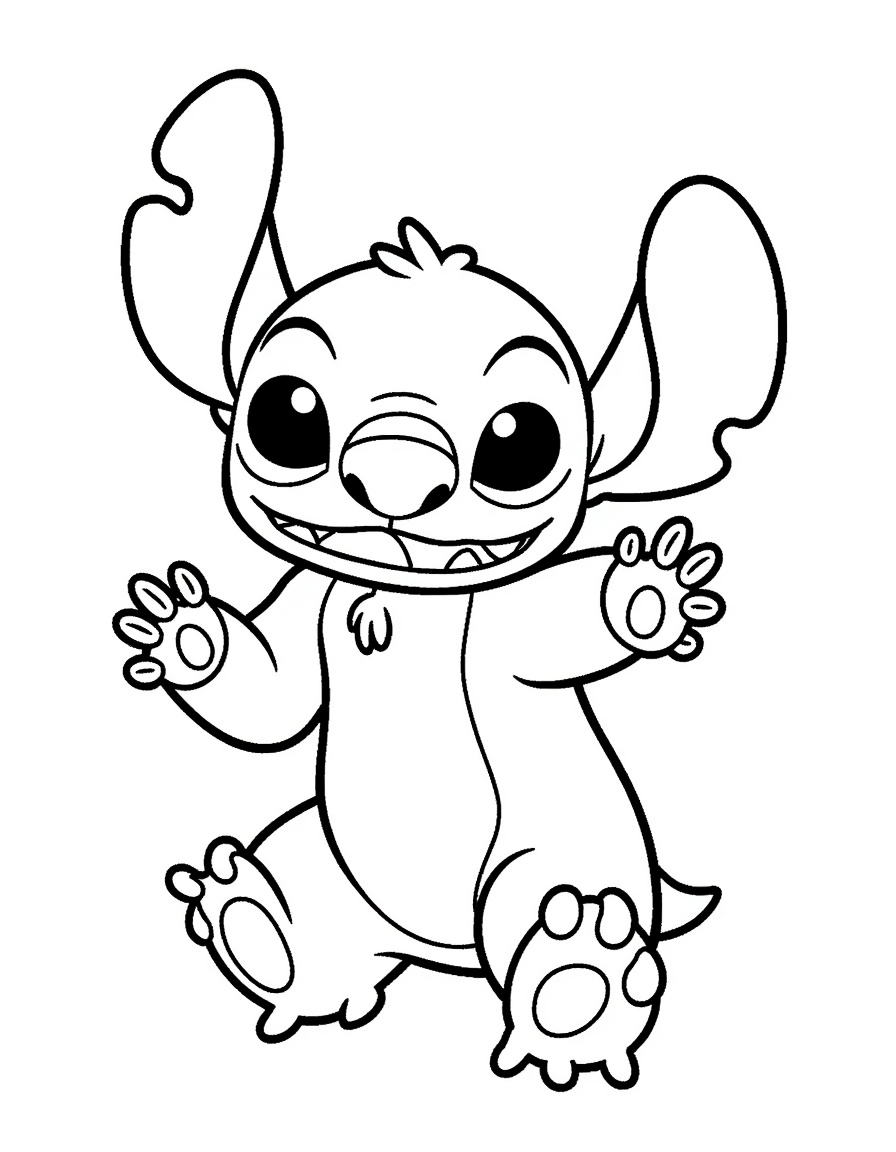 desenho de stitch para colorir