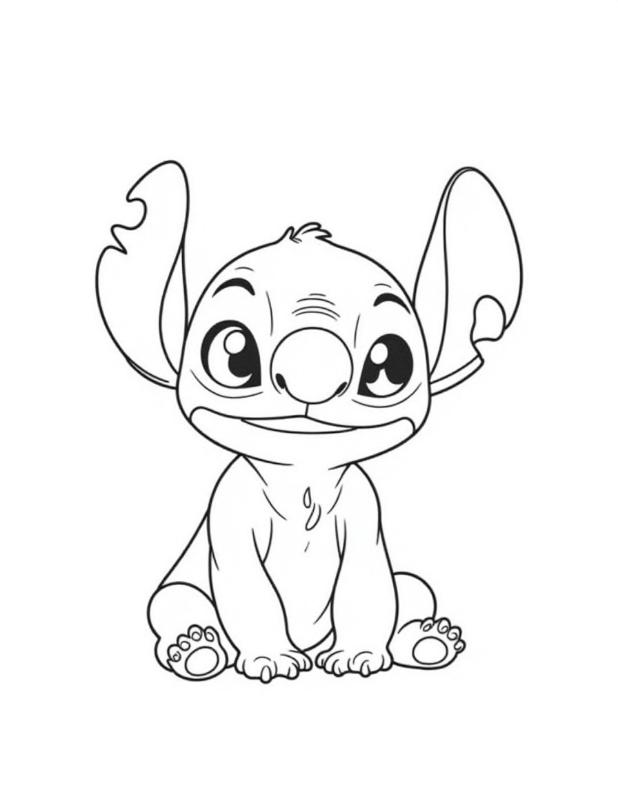 desenho do stitch cute para imprimir