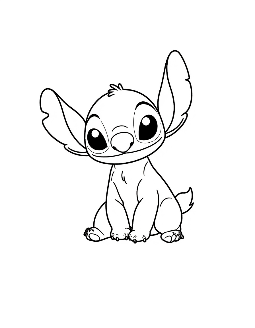 imagem do stitch para colorir