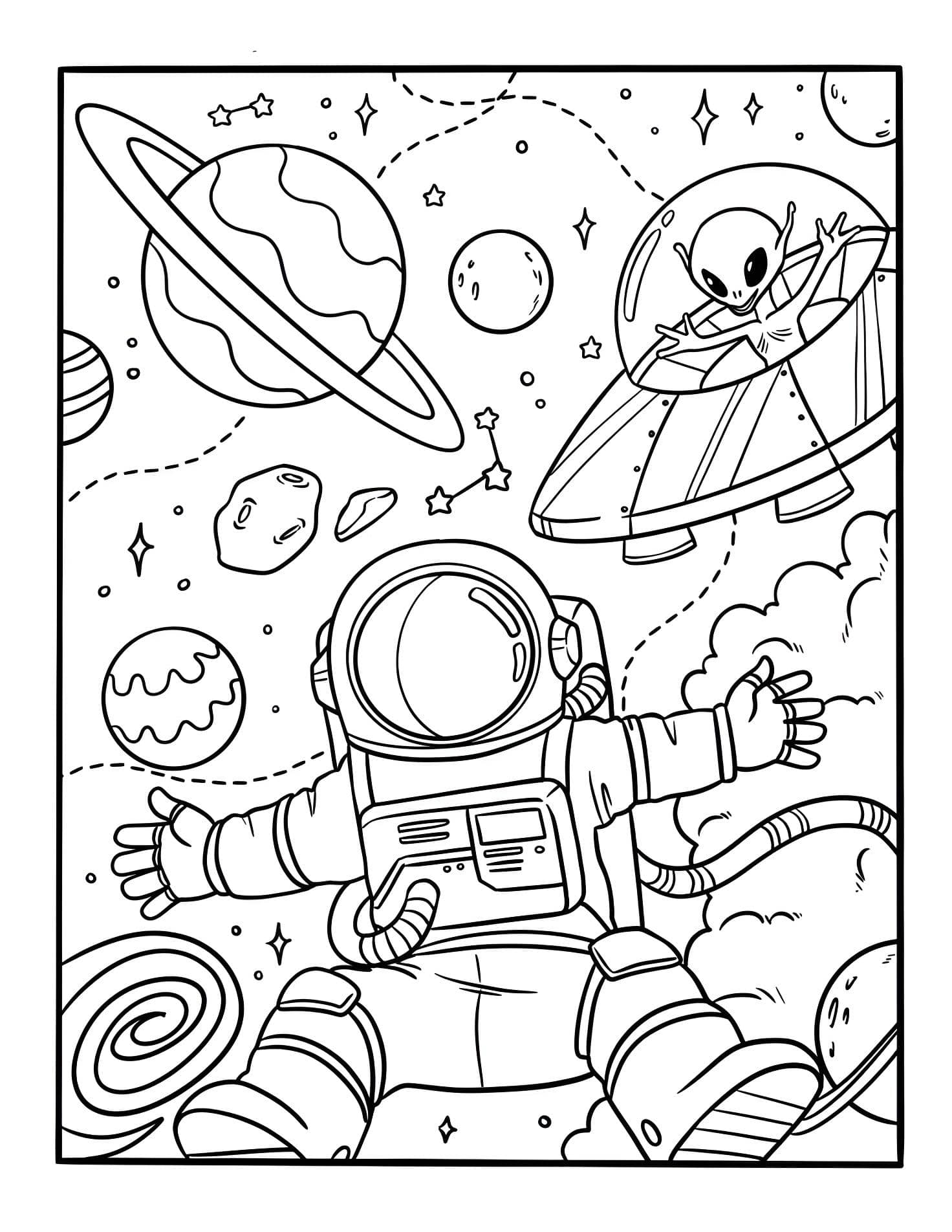 Desenho para colorir Planetas