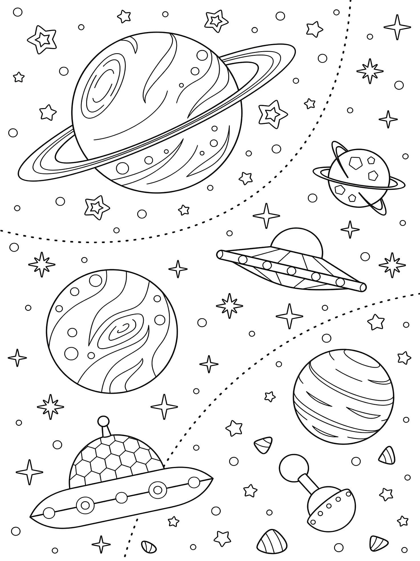 Desenho para colorir Planetas