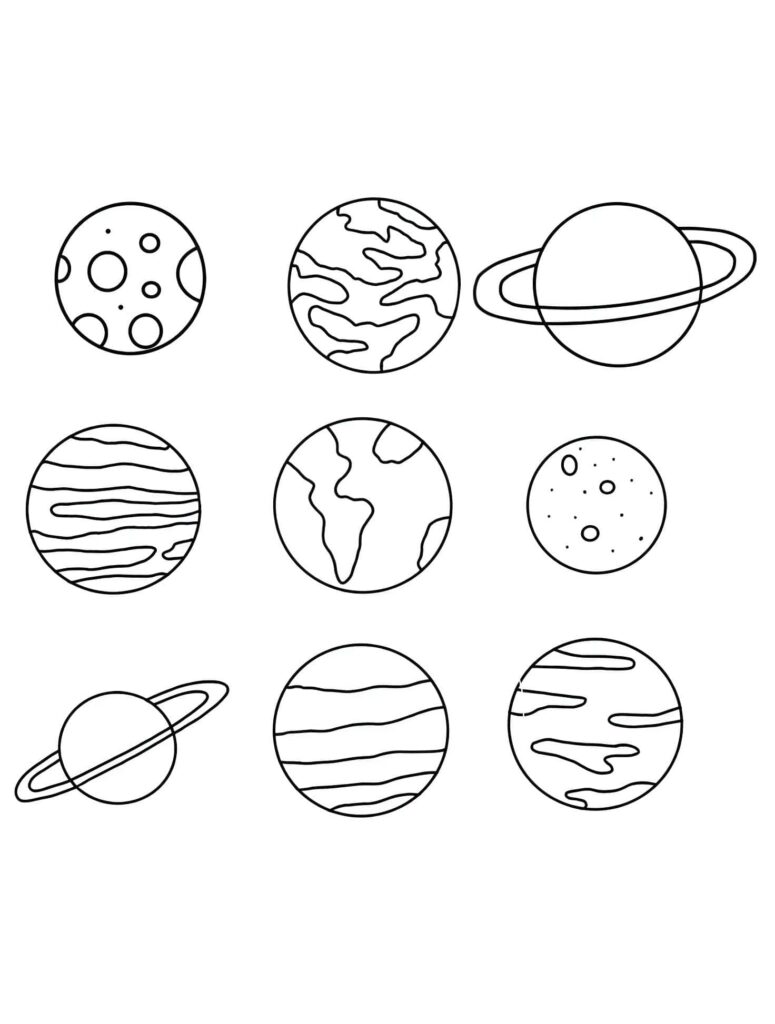 desenho para imprimir de planetas