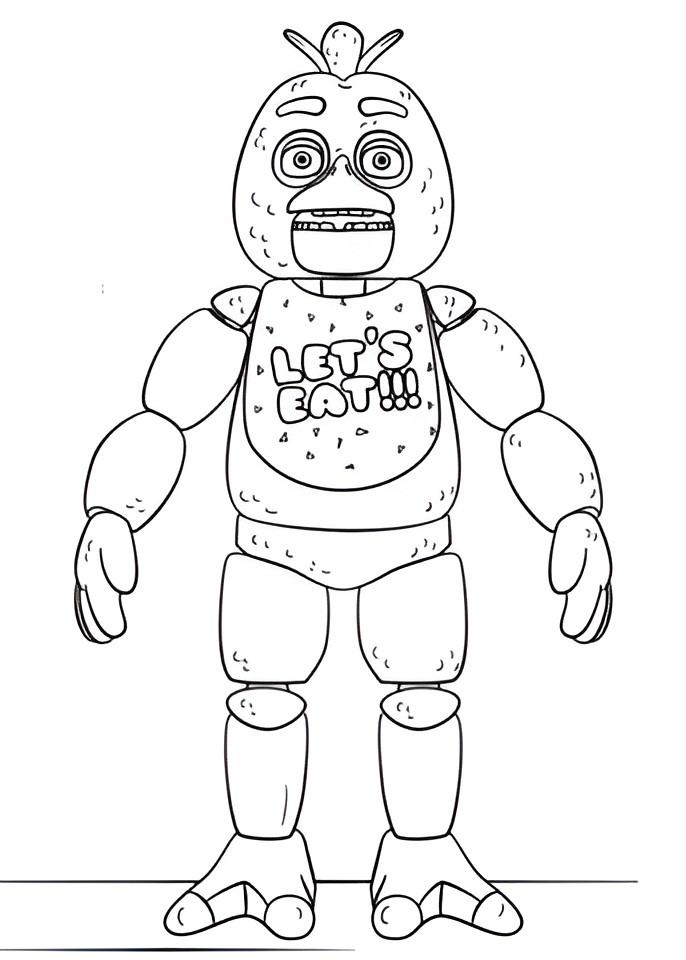 Desenho para colorir Fnaf