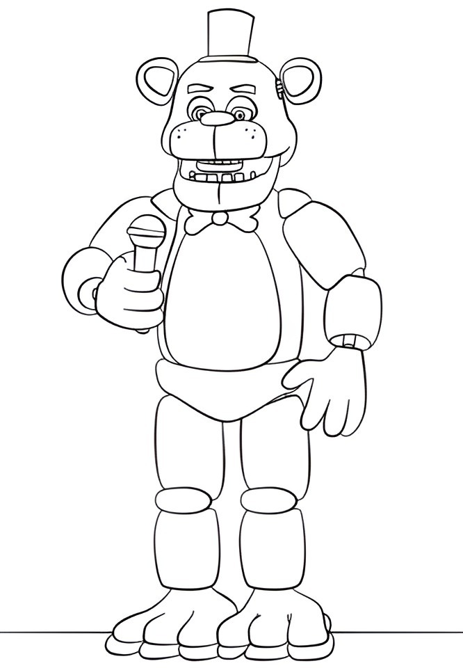 Desenho para colorir Fnaf