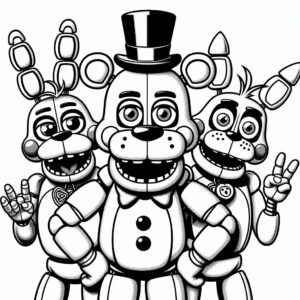 desenhos fnaf colorir 7