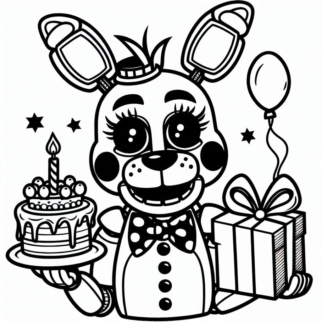 Desenho para colorir Fnaf