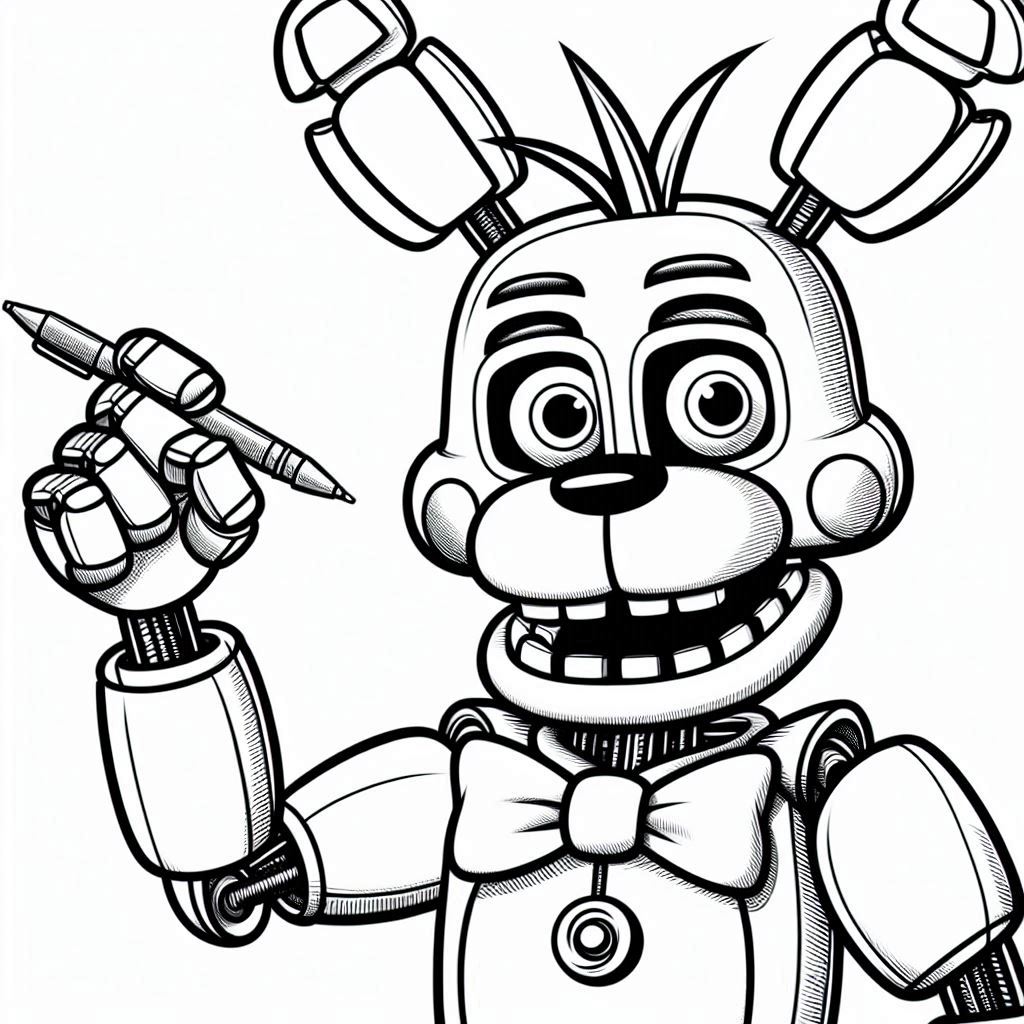 Desenho para colorir Fnaf