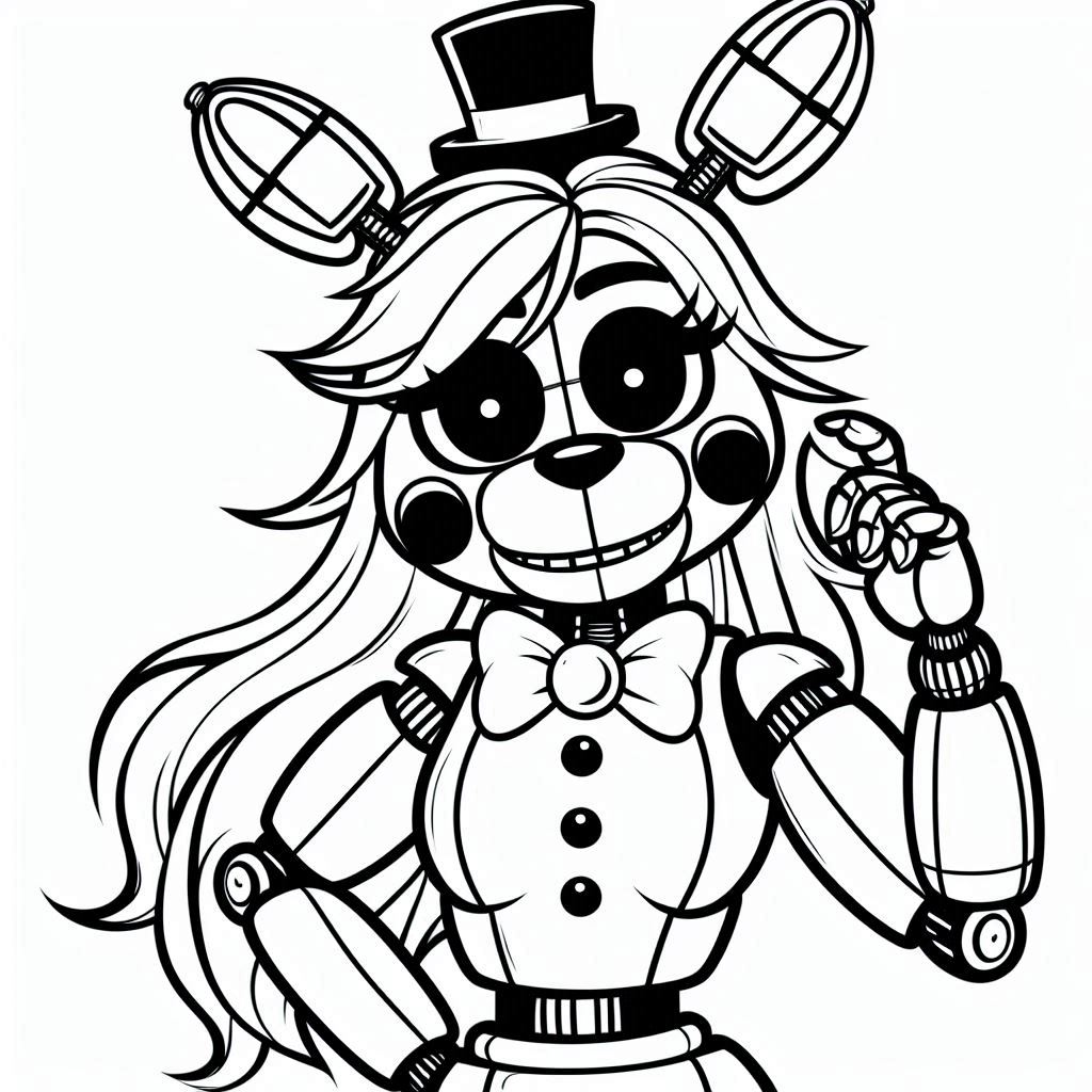 Desenho para colorir Fnaf