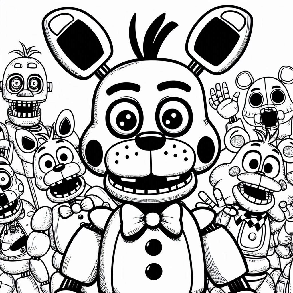 Desenho para colorir Fnaf