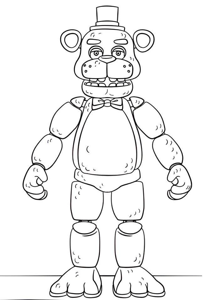 Desenho para colorir Fnaf