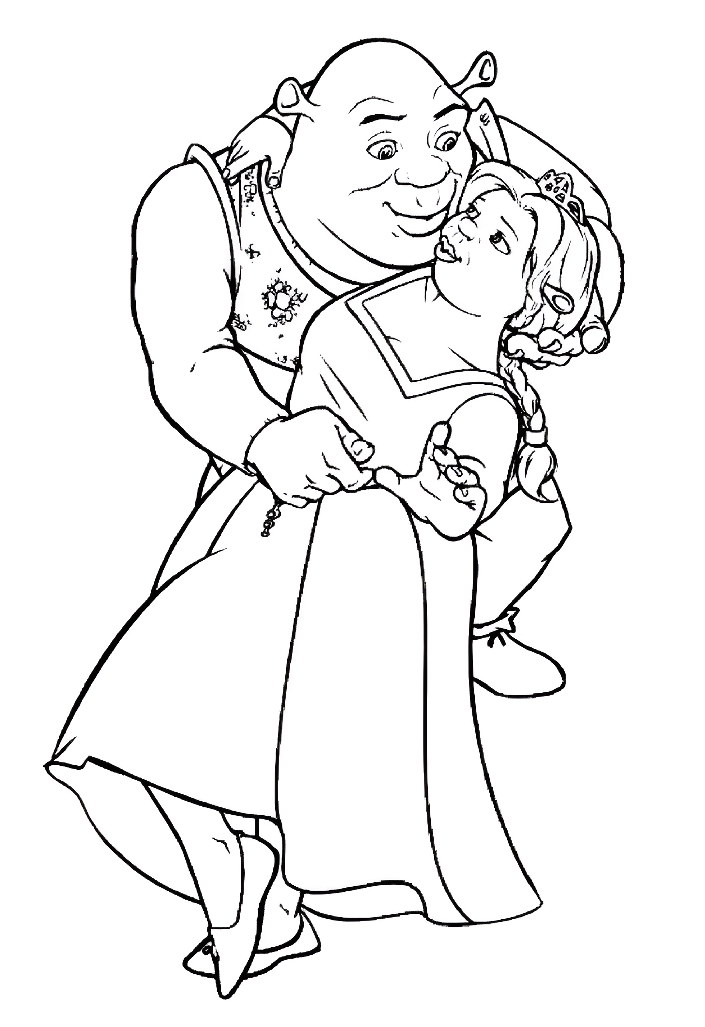 Desenho para colorir Shrek