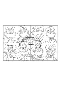 smiling critters personagens poppy playtime em quadrinhos para imprimir